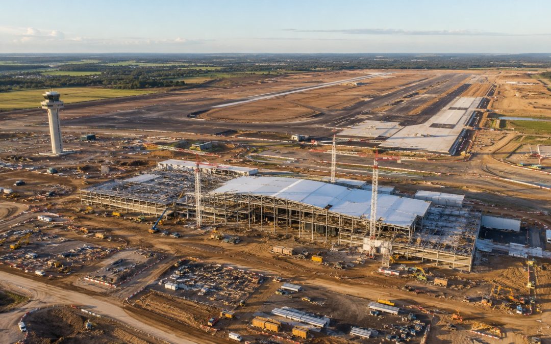 How will the new airport impact the building industry?