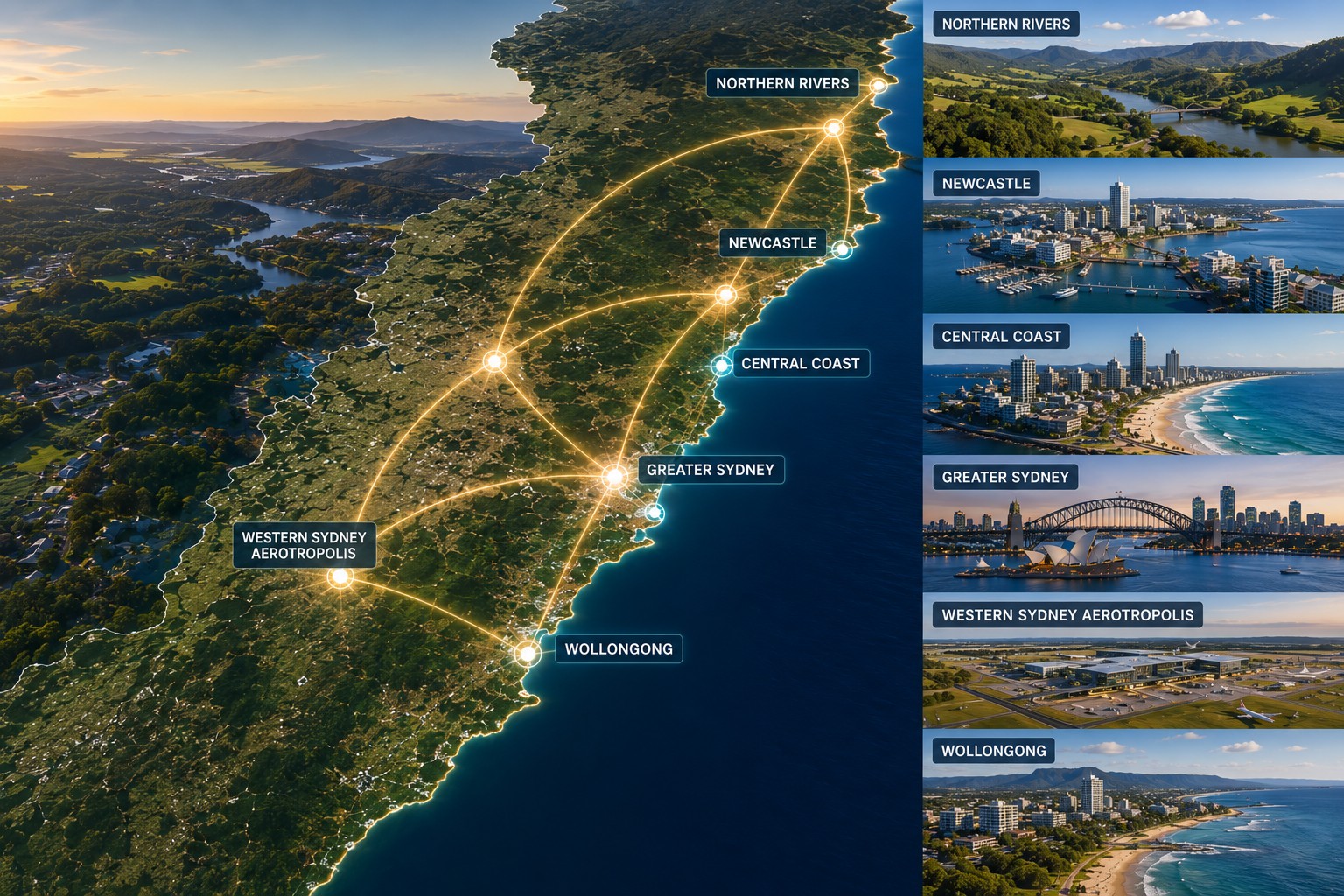 Six Cities Mega regions